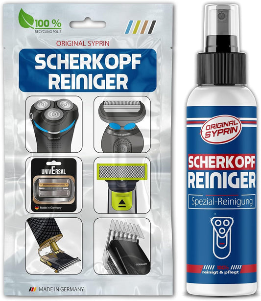 ORIGINAL SYPRIN Scherkopfreiniger für Rasierer Haarschneider - Reinigungsflüssigkeit - 100 ml