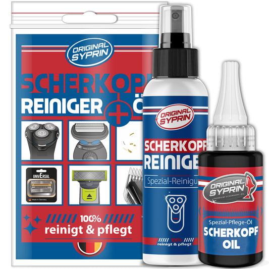 ORIGINAL SYPRIN Scherkopföl und Scherkopfreiniger Set - 100ml + 30ml