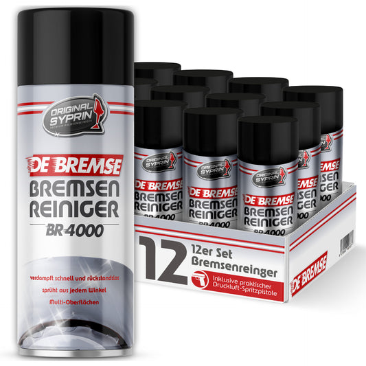 ORIGINAL SYPRIN Bremsenreiniger eignet Sich für alle Arten von PKW & LKW - 500ml - 12er Packung