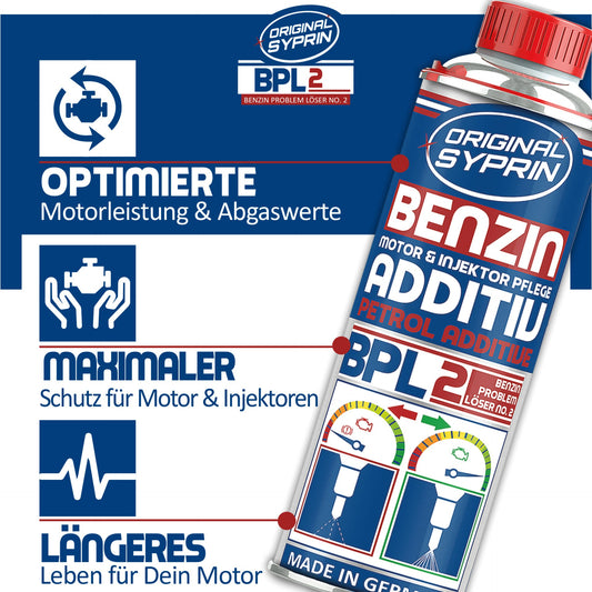 ORIGINAL SYPRIN Benzin "Rescue Box" - Reiniger und Additiv (500ml + 250ml)
