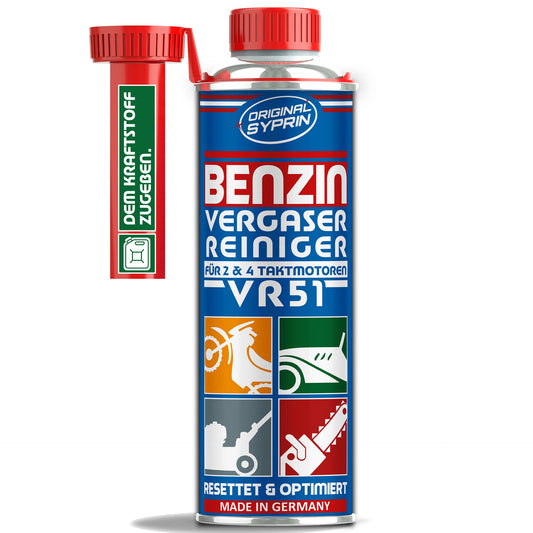 ORIGINAL SYPRIN Vergaserreiniger VR51 für 2 & 4 Takt Benzin Motoren - 250 ml