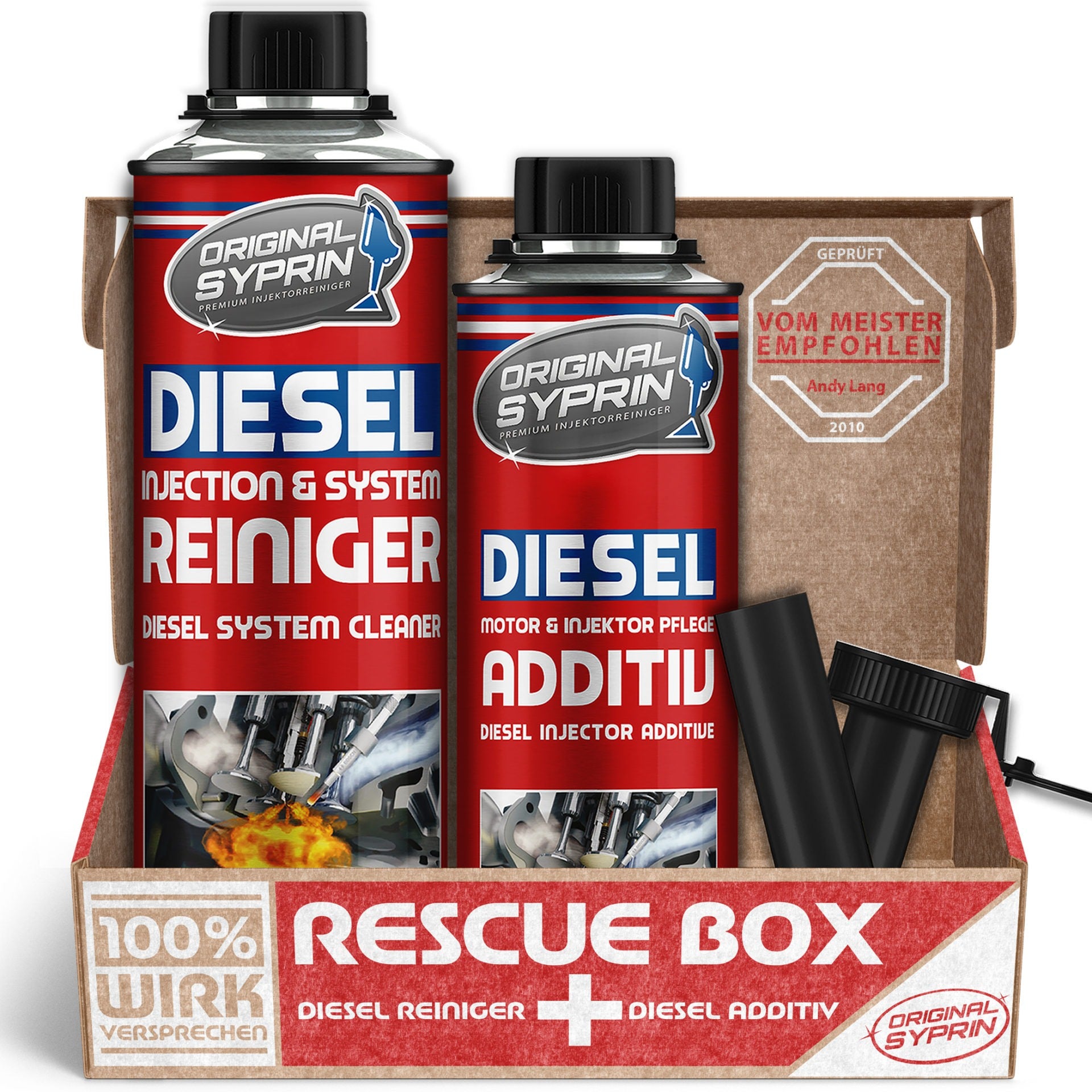ORIGINAL SYPRIN Diesel Rescue Box - Diesel Reiniger und Additiv (500 m –  syprin