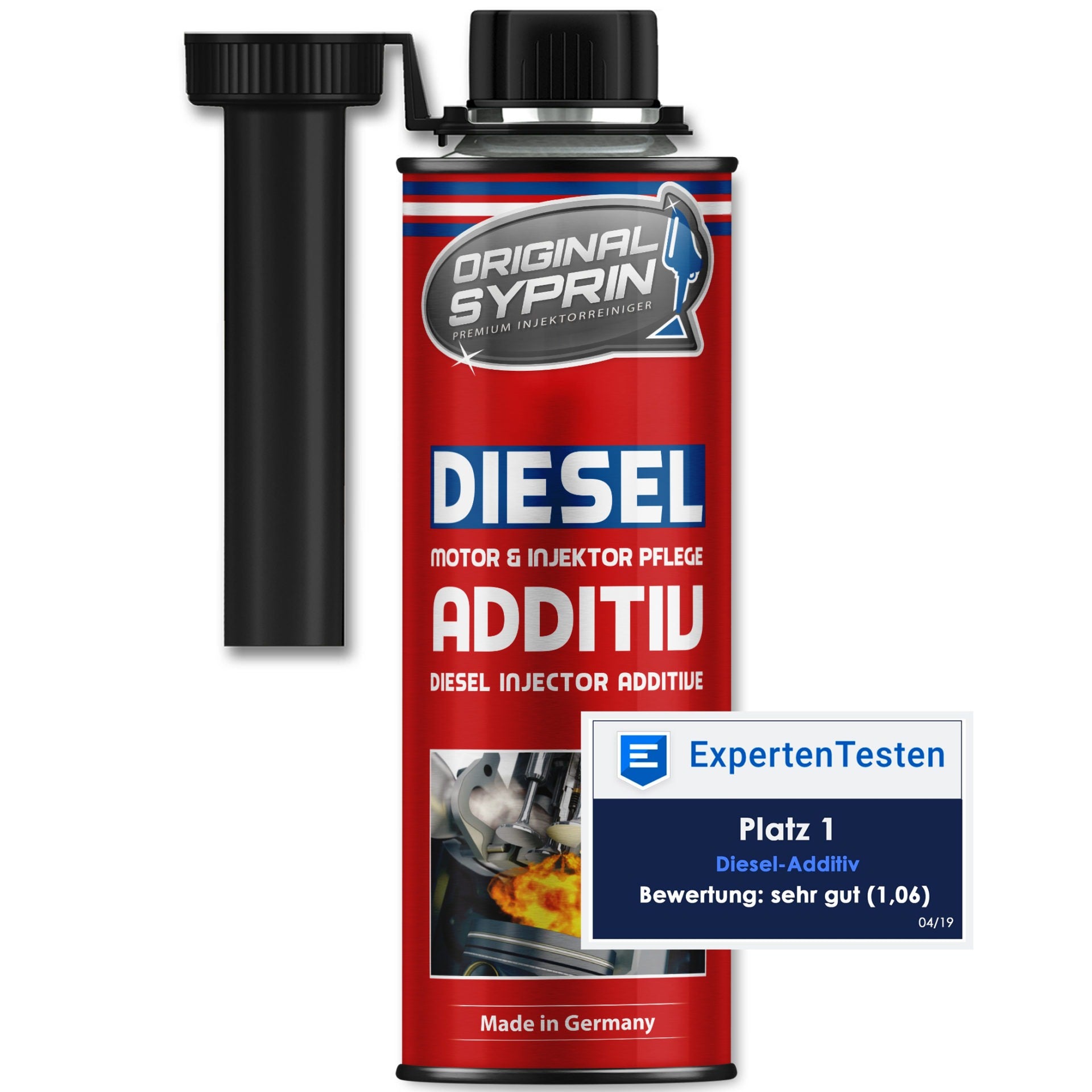 MATHY-ID Injektoren Reiniger Diesel - Diesel Additiv zur Reinigung der  Einspritzdüsen im Dieselmotor - Einspritzdüsen Reiniger, 200 ml