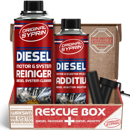 ORIGINAL SYPRIN Diesel Rescue Box - Diesel Reiniger und Additiv (500ml + 250ml)