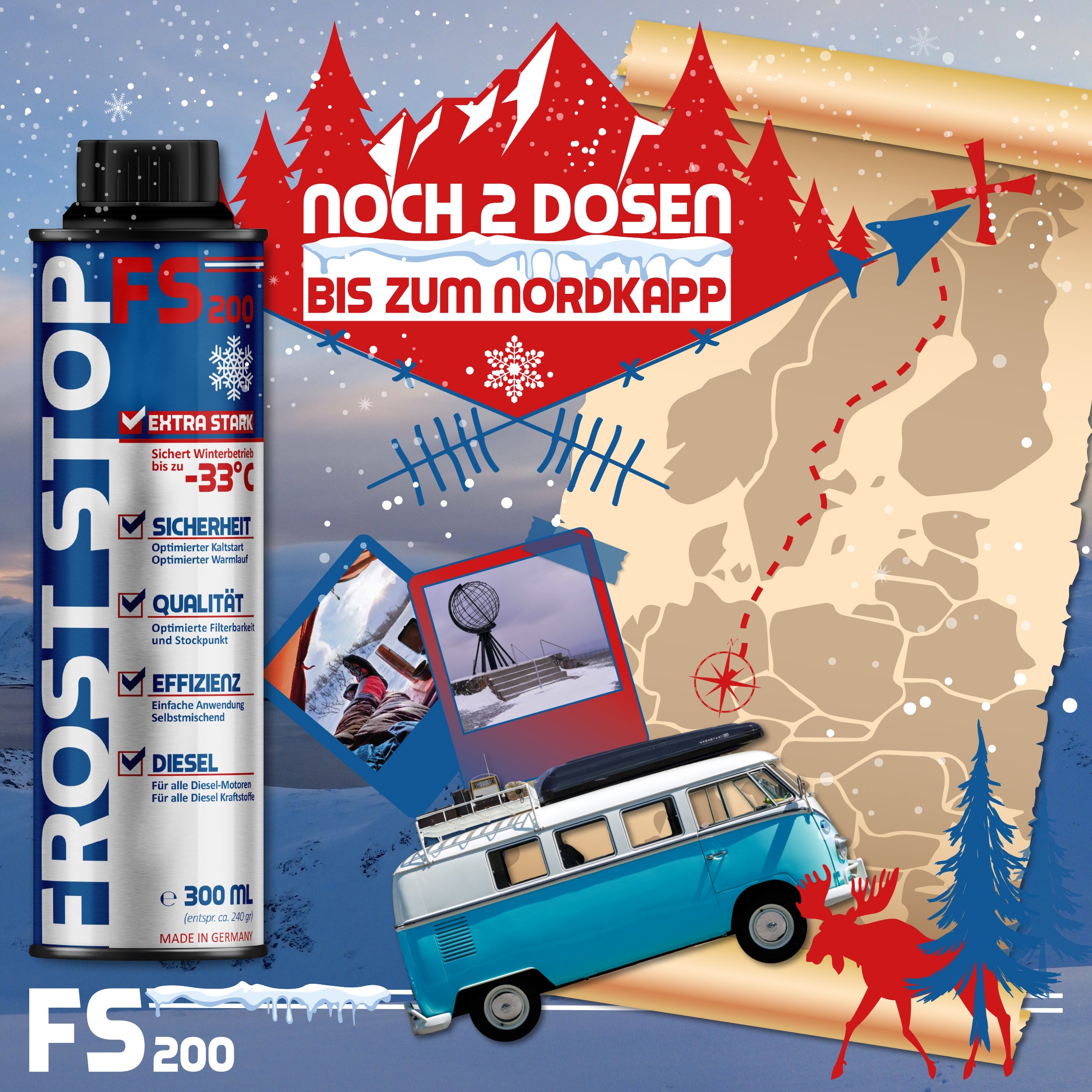 ORIGINAL SYPRIN Diesel All-Year Set - Cleaner additive and frost
