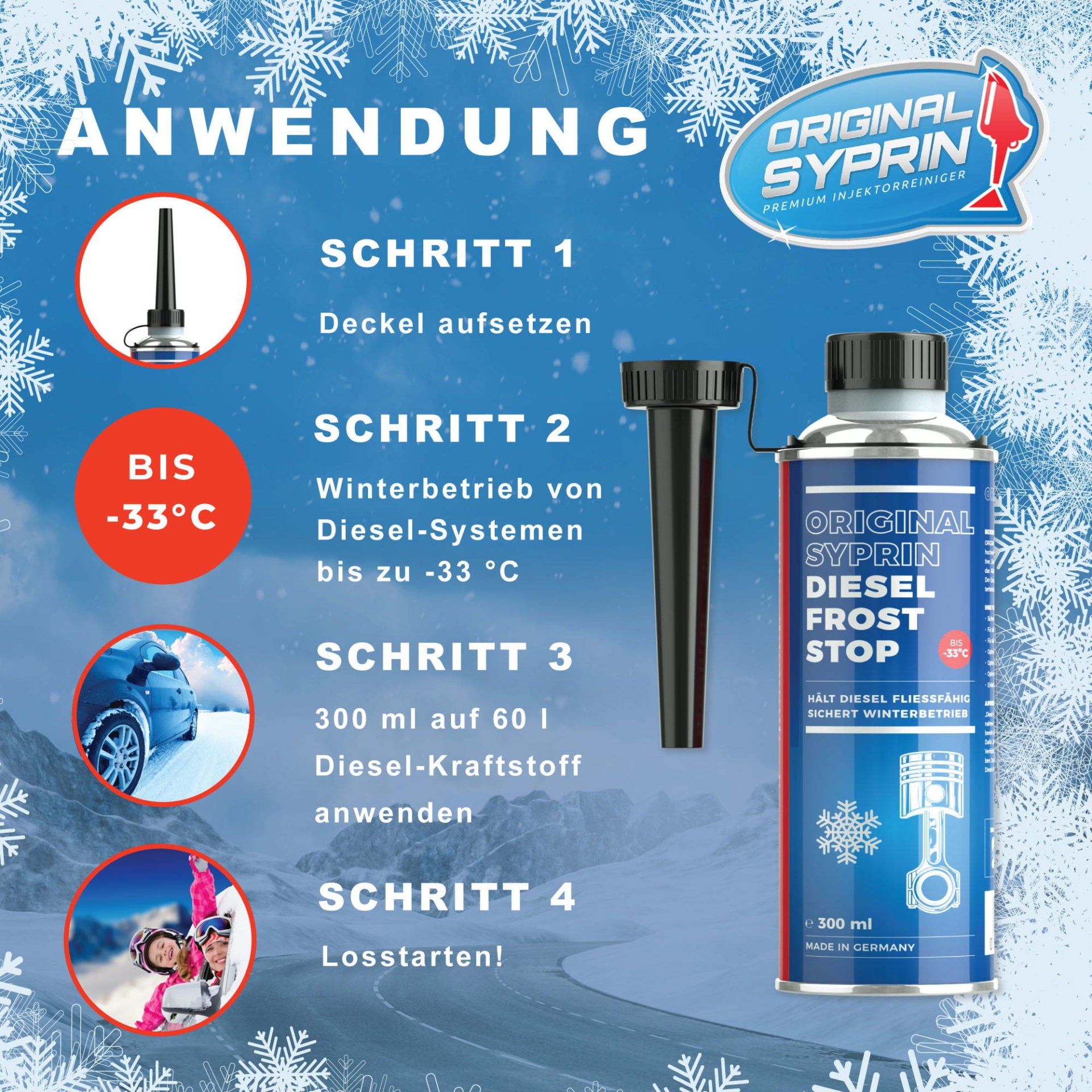 ORIGINAL SYPRIN Diesel Frost Stop - Diesel Frostschutz bis -33°C – syprin