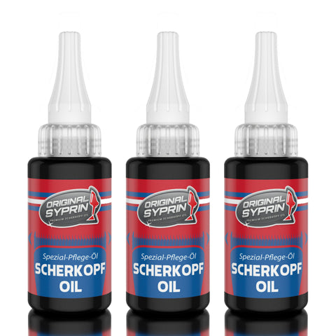 Original Syprin Scherkopf Öl für Haarschneidemaschinen Haarschneider Rasierer Trimmer I 3x 30 ml - syprin
