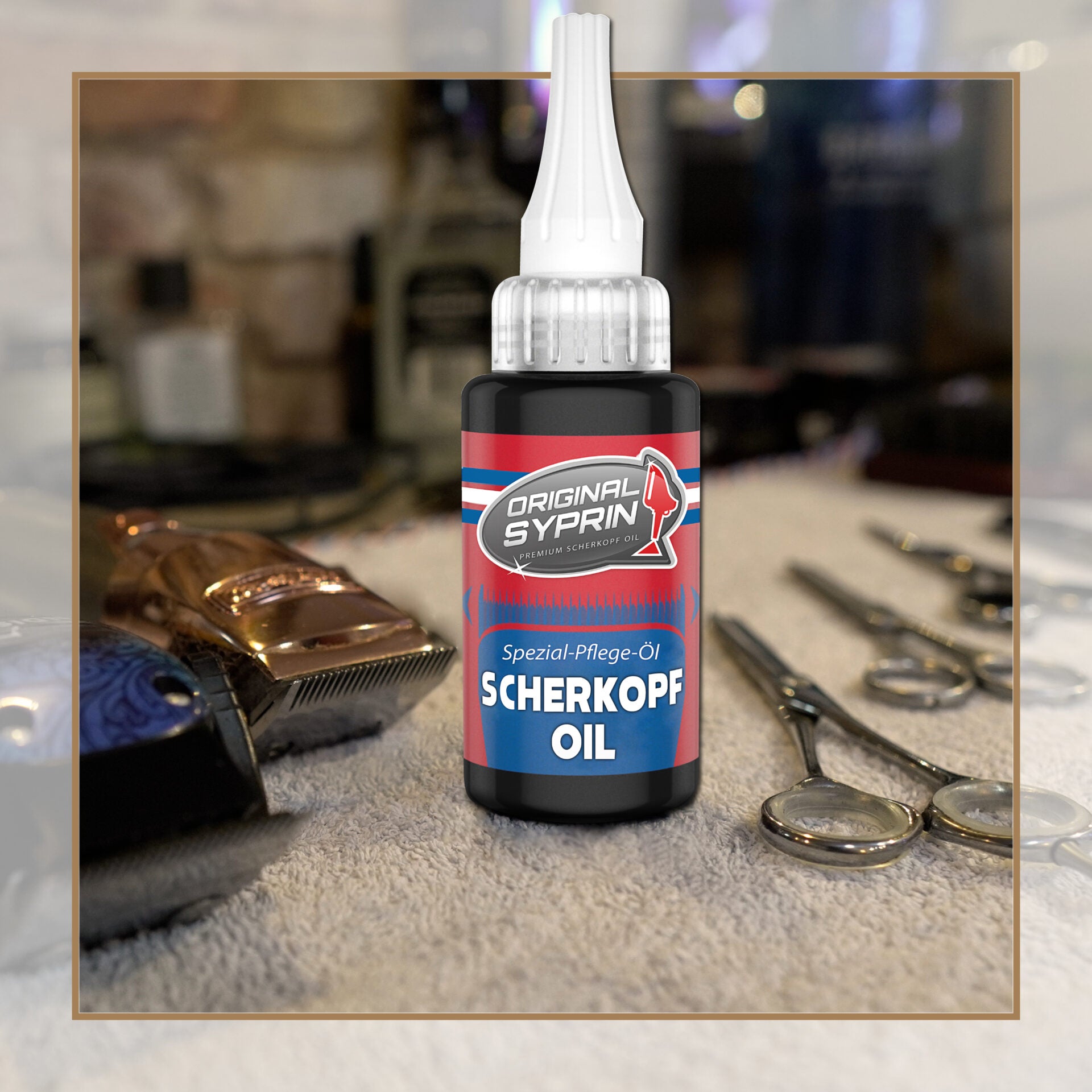 Original Syprin Scherkopf Öl für Haarschneidemaschinen Haarschneider Rasierer Trimmer I 3x 30 ml - syprin